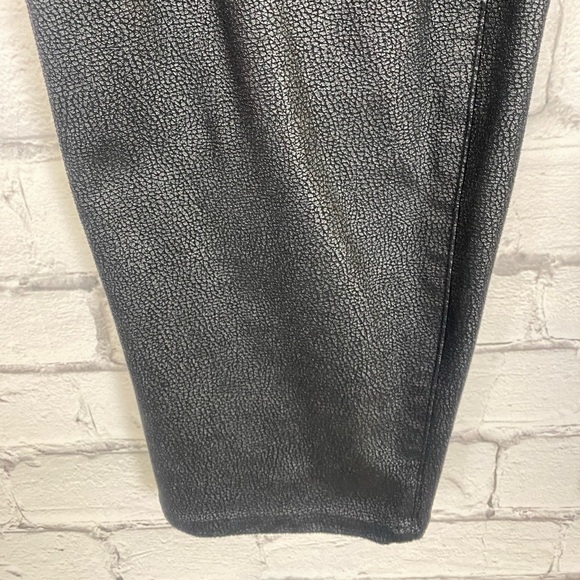 Chicos Black Faux Leather Slim Pants size Large - Picture 7 of 7